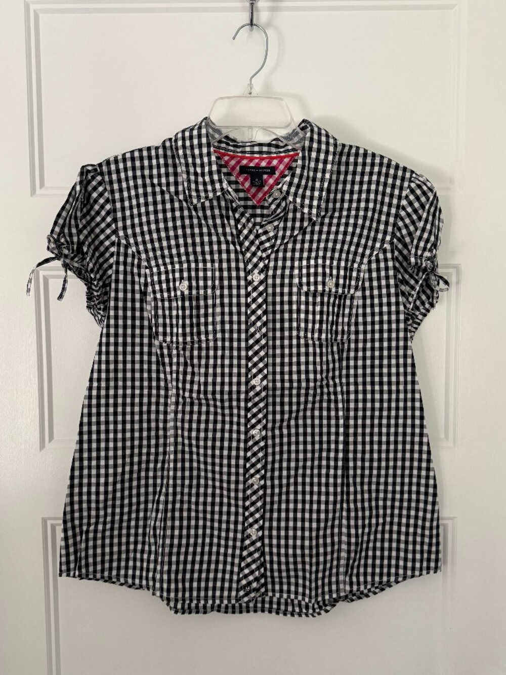 Tommy Hilfiger - Black & White Gingham Shirt - XL